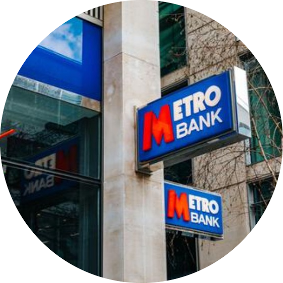 metro bank signage